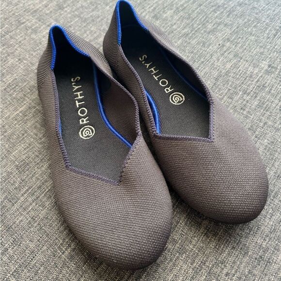 ROTHY'S ROUNDED TOE PURPLE FLATS SIZE 9.5 - Picture 2 of 9